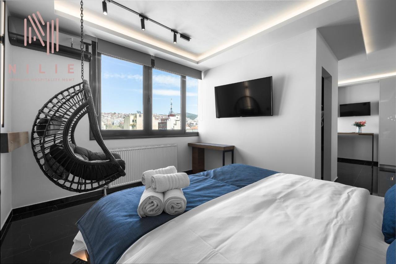 Calliope Penthouse, Nilie Hospitality Mgmt Lägenhet Thessaloníki Exteriör bild