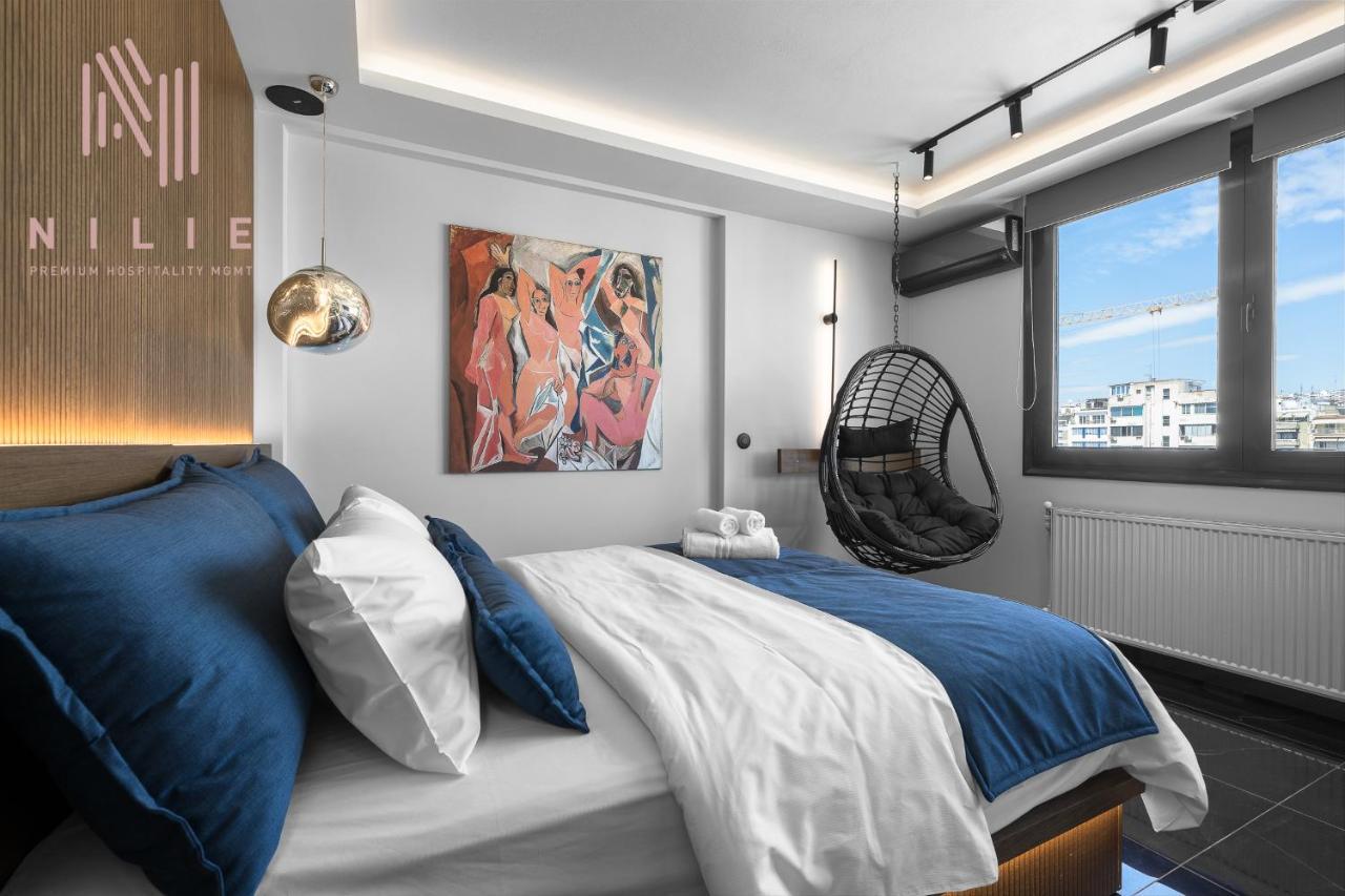 Calliope Penthouse, Nilie Hospitality Mgmt Lägenhet Thessaloníki Exteriör bild